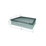 Mahle Lx3246 Lx3246 Hava Filtresi Landrover Freelander Iı 2.0 11 Dıscovery Sport 14 Rangerover Evo
