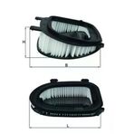 Mahle Lx3541 -Knecht-Behr Lx3541 Hava Filtresi Bmw X3 F25 X5 E70 X6 E71 E71 13717811026
