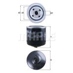 Mahle OC145 OC145 Yağ Filtresi Desta D (Ğ), Mv; Seat Arosa, Cordoba; Skoda Felicia, Pick-Up; Volkswağen Ca