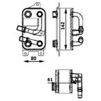 Mahle OTOMATIK SANZIMAN YAG SOGUTUCUSU BMW E60 E61 E63 E64 E65 E66 17217519213