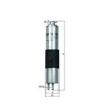 Mahle YAKIT FILTRESI BMW N40 N42 N45 N46 M54 E46 Z3 13327512019