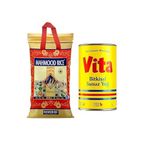Mahmood Rice 4 kg 1121 Basmati Pirinç + 1 lt Vita Bitkisel Susuz Yağ