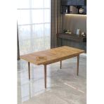 Maholandin Açılır Kapanır Mutfak Masası Yemek Masası 6-8 Kişilik Çam
