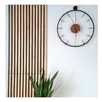 Mahsertini 60 cm SİYAH, Modern Dekoratif İtalyan Tarzı Duvar Saati