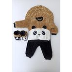 Mai Perla Panda Nakışlı Welsoft Peluş 3'lü Bebek Takım