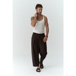 MAI STUDIOS CO. Hector Kahve Geniş Paça Erkek Pantolon