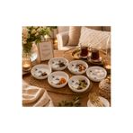 maia Porcelain 6'lı Porselen Kahvaltılık,Çerezlik,Tatlı Tabağı Seti