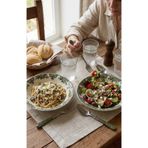 MAİA PORSELEN 2'li Porselen Çukur Yemek Tabağı - 17 cm Makarna, Salata ve Servis Sunum Seti,Zümrüt Yeşili, Antique