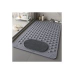 Main shop 1 Adet Vantuzlu Banyo Ve Duş Kaydırmazı Duşa Kabin Küvet Içi Banyo Paspası 36 X 69,5 Cm M-162 Gri