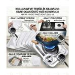 MAİN SHOP 10 Lu Isıya Dayanıklı Alüminyum Folyo Ocak Koruyucu M-749