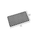 Main shop Banyo Ve Duş Kaydırmaz Duş Paspası 33x66 Cm M-141 Gri