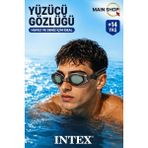 MAİN SHOP Intex Yetişkin Yüzücü Gözlüğü +14 Yaş - Profesyonel Havuz ve Deniz Gözlüğü Su Sızdırmaz M-55685 - Siyah