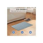 Main shop Katlanabilir Aqua Luxe Banyo Paspası Kaydırmaz Vantuzlu Yumuşak 45 X70 Cm M-161 Gri