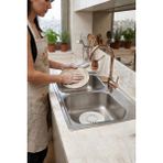 MAİN SHOP Main Shop Süzgeçli Lavabo Banyo Küvet Tıkacı, Yuvarlak Evye Küvet Banyo Gider Kapağı Beyaz Renk M-140