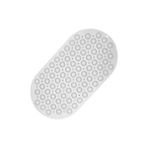MAİN SHOP Masajlı Silikon Banyo Paspası Vantuzlu Banyo Ve Duş Kaydırmazı Beyaz M-142