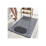 Main shop Masajlı Vantuzlu Banyo Paspası ve Kaydırmaz Zemin Duşakabin Paspası 36x70 Cm M-162 Gri