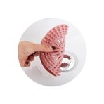 MAİN SHOP Süzgeçli Silikon Lavabo Ve Küvet Tıkacı Yuvarlak Süzgeç Banyo Tıpa PEMBE RENK 1 ADET M-140