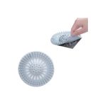 MAİN SHOP Yuvarlak Silikon Süzgeç 12 Cm Lavabo Ve Küvet Süzgeci, Lavabo Tıkacı Beyaz Renk 1 Adet M-140