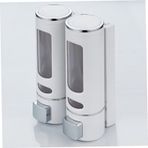Mainshop 2 Adet Sıvı Sabunluk 400 Ml Duvara Monte Duş Sabun Şampuan Dispenseri Mutfak Banyo Sabunluğu Beyaz