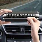 Mainshop Alüminyum Kasa Çevirmeli Araç İçi Telefon Numaratör Park Numarası Parkmatik Oto Aksesuar Siyah Renk