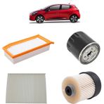 Mais Renault Clio 4 4lü Filtre Bakım Seti 1.5 Dci 2012-sonrası Kit1067b