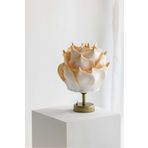 Maison Avf Gold Dekor Eva Çiçeği Kablosuz Masa Lambası Üst Gold Detay-alt Eskitme Gold(9V PİL 75-90 SAAT)