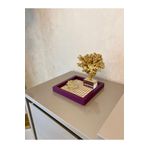 Maison Avf Rattan Hazeran Kare Tepsi MOR-24X24 cm (%100 Doğal Hazeran)