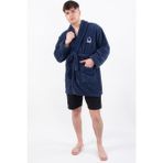 MaisonArt Rob | Wellsoft Peluş Erkek Sabahlık Polar | Robdeşambr | Bornoz - S - M - Lacivert