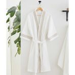 Maısonette Flossy Bornoz - Beyaz - Bej
