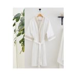 Maisonette FLOSSY Bornoz SM BEYAZ/ALTIN