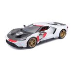 Maisto 1:18 2021 Model Ford GT Heritage Edition Beyaz Model Araba