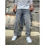 Majesteleri Store Gri Baggy Kot Pantolon Erkekler İçin Rahat Kesim Oversize Model - 32