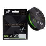 Major Craft Dangan Braid X 8X İp Misina PE 1.0 0.13mm 20lb/9.07kg 300mt Yeşil