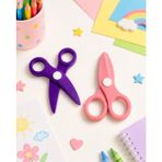 Major Hobi Çocuk Kağıt Makası 2’li Set – Güvenli Uçlu Renkli Makas - Mor & Pembe - Çok Renkli