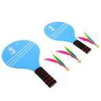 MAJORMENCH Çocuklar Için 1 Takım Badminton Seti Raketler, Raketler Ve Taşıma Çantası İçerir Açık Ve Kapalı Alanda Oynamak Için Kamp Oyunlarının Temelleri