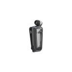 Makaralı Bluetooth Kulaklık Titreşimli Ios Android Uyumlu Bluetooth 5.3 Yaka Mandallı Kulaklık - Siyah
