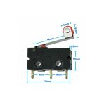 Makaralı Micro Switch Anahtar 5a Kw123