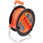 Makaralı Uzatma Kablosu 3*1.5mm² 35 Mt. Turuncu Kablo - Yok