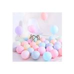 Makaron Balon 100 Adet Karışık Renk Soft Pastel Balon + 5 mt.Balon Zinciri