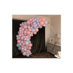 Makaron Balon Pembe Mavi Renk ve Balon Zinciri 100 Adet