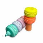 Makaron Dondurma Şeklinde Fosforlu Kalem 6 Renk 6lı Fosforlu Kalem Seti