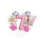 Makaron Kelebek Papatya Folyo Balonlu Yaş Parti Seti, 7