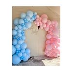 Makaron Mavi - Pembe Balon Zinciri Seti 70 adet