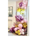 Makaron Pembe-Yaban Çileği-Zerdeçal Balon Seti 70 Adet