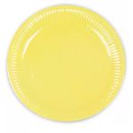 Makaron Sarı Karton Tabak 23Cm 8Lı