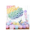 Makaron Soft Balon Seti 60 Adet Karışık Renk Pastel Balon + 5 mt.Balon Zinciri