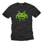 MAKAYA Retro Gamer Tişört Erkek - Vintage Uzay Tişörtü Erkekler İçin Nerd Hediyeleri Siyah XXXL