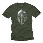 MAKAYA Viking T-Shirt Erkekler Viking Kask Odin Valhalla Walhalla Erkekler Hediyeler Yeşil XXXXL