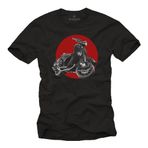 MAKAYA Vintage Scooter Tişört Erkek - PX 200 Tuning - Retro Scooter Baskılı Siyah XXXXXL