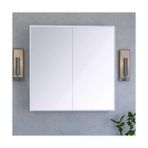 Makbulce Aynalı Banyo Dolabı 60x60 cm Parlak Beyaz Tasarım